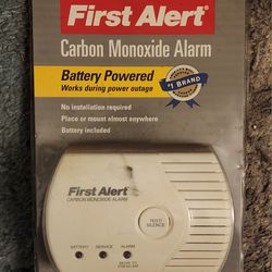 First Alert Carbon Monoxide Alarm New. 