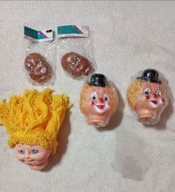 New Vintage Doll/Clown Heads & Doll Faces