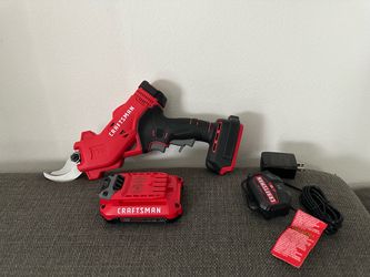 CRAFTSMAN V2O Cordless Electric Pruner, Pruning Shears for Gardening, 2 Ah Battery and Charger