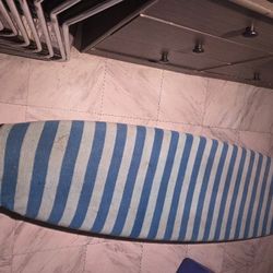 Surfboard  94 1/2 Inch Long  21 Inch Wide Progressive  Surfboards  3 Fins