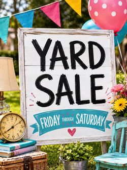 Yard sale Friday 8/21 garage multifamily huge