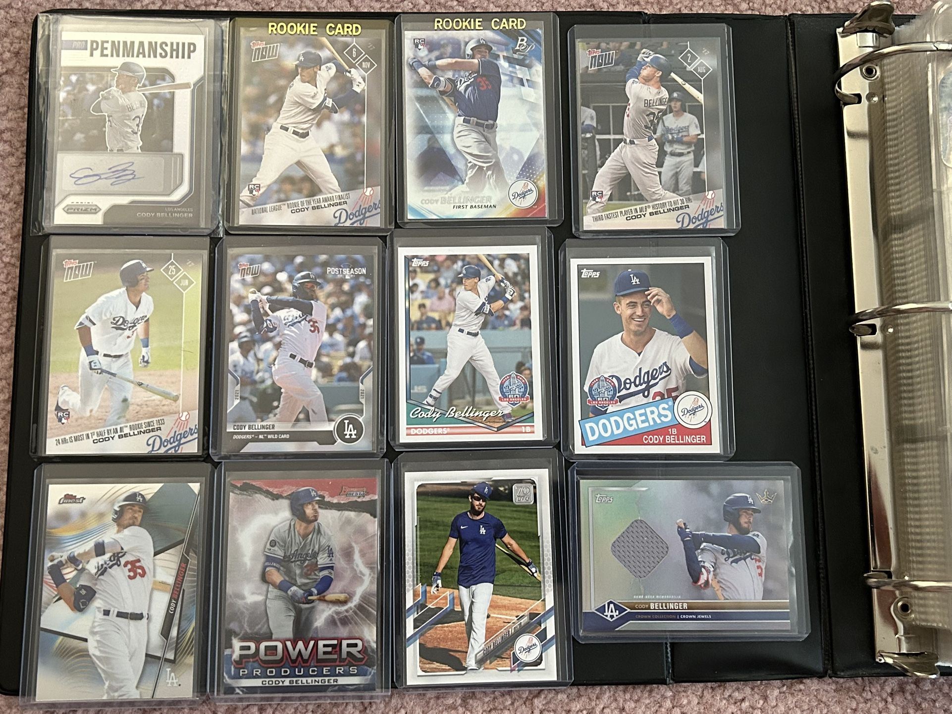 Dodgers Cody Bellinger (12) card lot