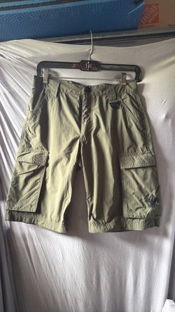 Boy Scouts Olive Green Cargo Shorts.  Adult X Small