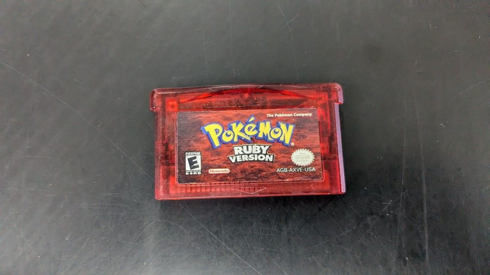 Nintendo Gameboy Advance Pokemon Ruby
