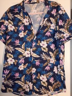 Tropical Floral Hawaiian Shirt