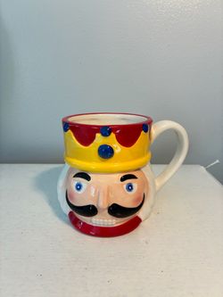 Ceramic Nutcracker Holiday Mug