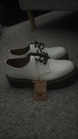 doc martin platform white
