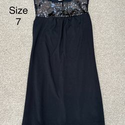 Women Summer Dress Black  Size 7 Teenager