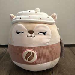 squishmallow reza- latte squirrel 8 inch