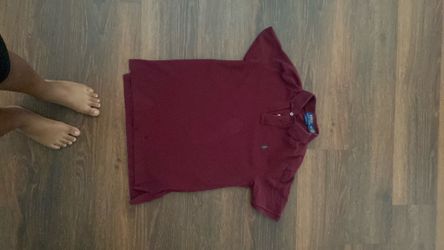 Maroon Polo Button-up (Size 14-16)