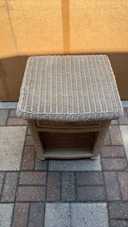 Wicker Nightstand