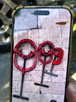 Red Pipe Cutters Set of 3