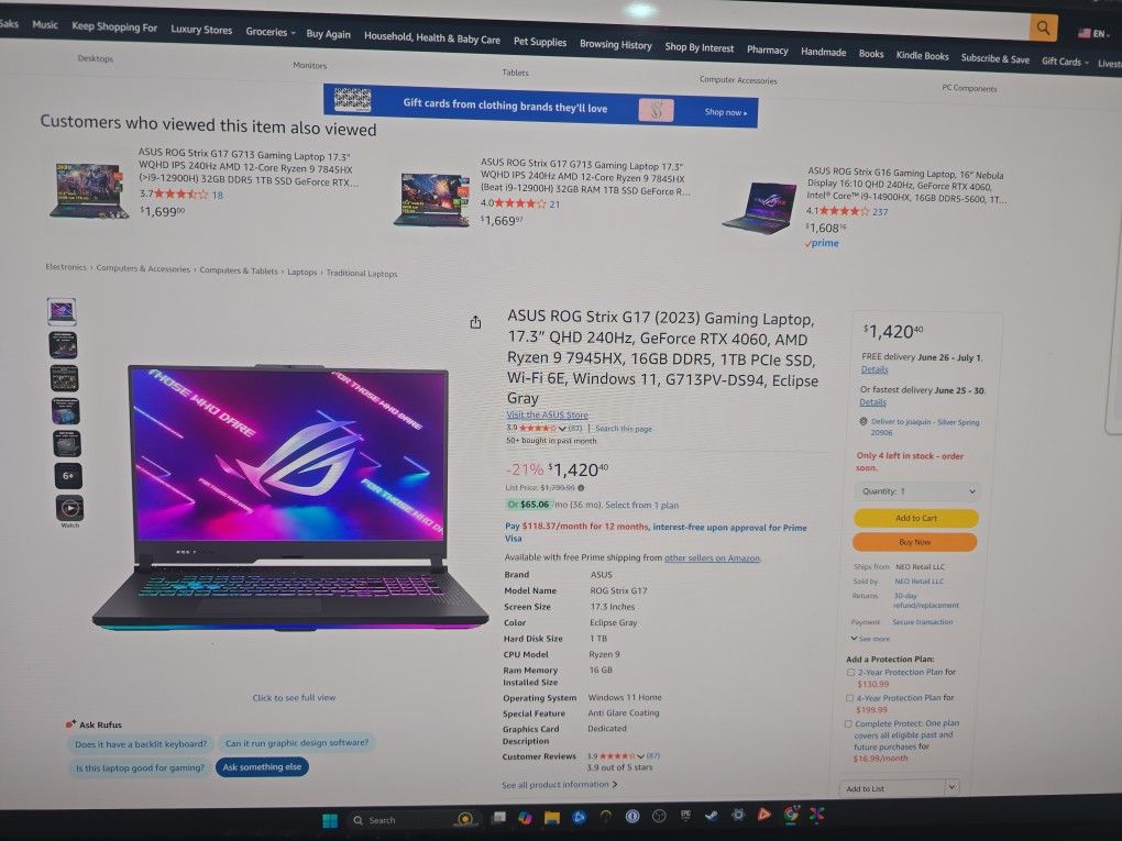 Asus ROG Strix G17