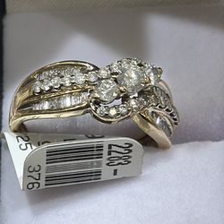 Free form ring 14 k yellow gold
