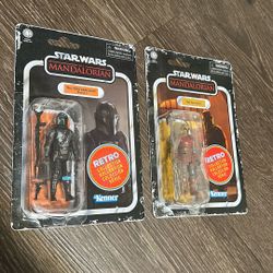 Star Wars Mandalorian + The Armorer Retro Collection Action Figures 
