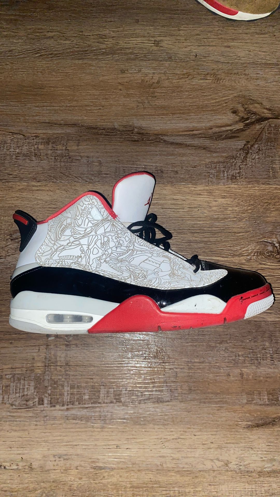 Jordan Dub Zero White Varsity Red