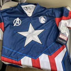 Rare Team Liquid Marvel Avengers Jersey From League Of Legends Riot Games Unisex Size XS