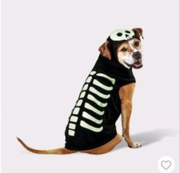 Halloween Skeleton Glow In The Dark Hoodie Dog Costume Hyde And Eek!