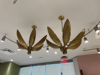 3 Solid Brass Chandeliers 