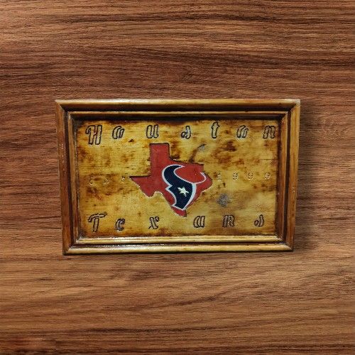 Texans Wood Wall Plaque