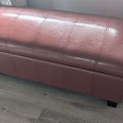 Red Stool With storage 