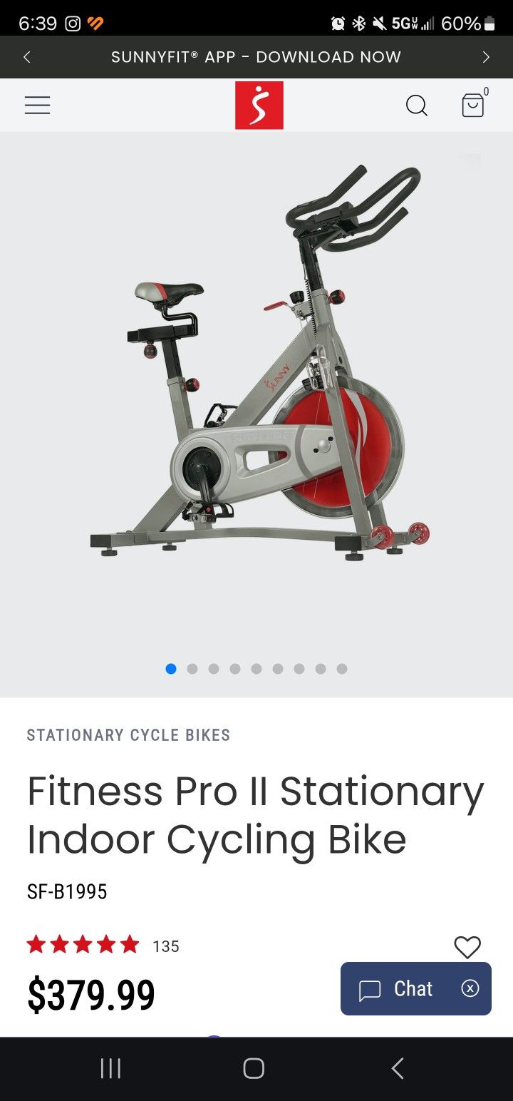 Fitness Pro II Stationary Indoor Cycling Bike