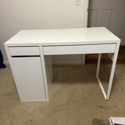 IKEA MICKE White Desk with Drawers & Storage