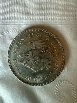 1947 mexico 5 pesos cuauhtemoc coin