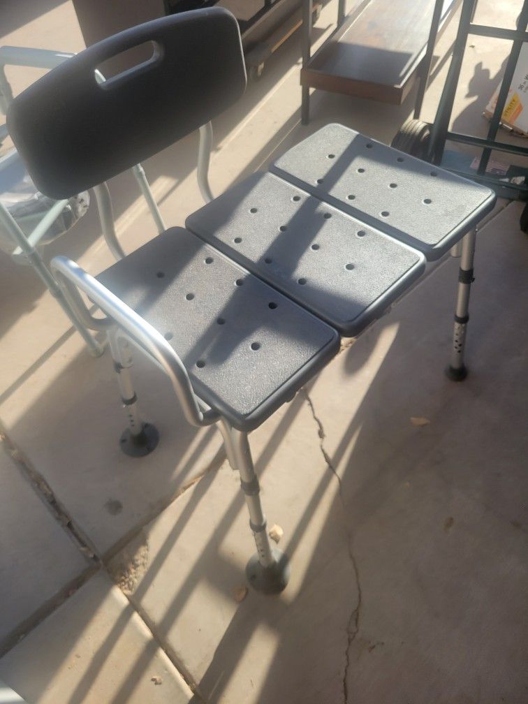 Elderly shower chair $25 new.