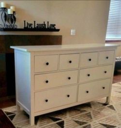Ikea Hemnes 8-drawer Dresser, white glossy
