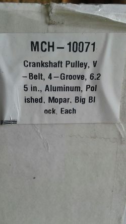 March performance crank pulley