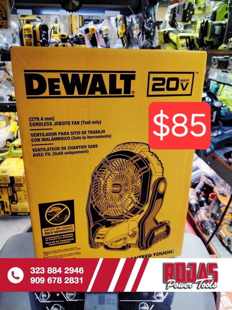 DEWALT 20V CORDLESS FAN