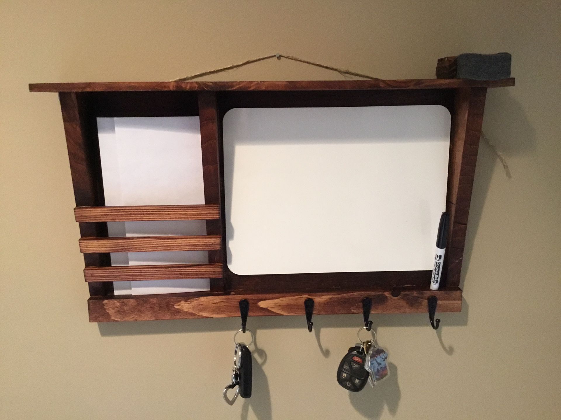 Memo Board Key Holder Mail Holder Dry Erase Memo Board Large Top