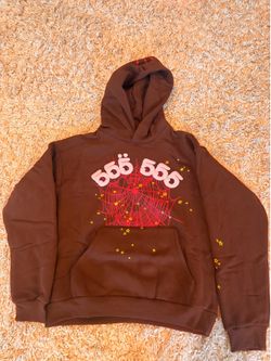 Brown Sp5der 555 Hoodie