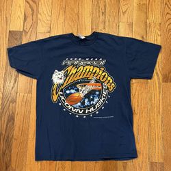 UConn Huskies 1999 NCAA Basketball Champion T-Shirt Men L Logo Athletic Vintage