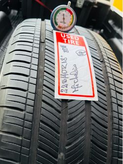 One 1️⃣ Used Tire 🛞 Semj New 🆕 225/40R18” Michelin ☄️☄️☄️