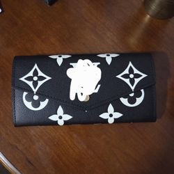 Luis Vbag Leather Black And White