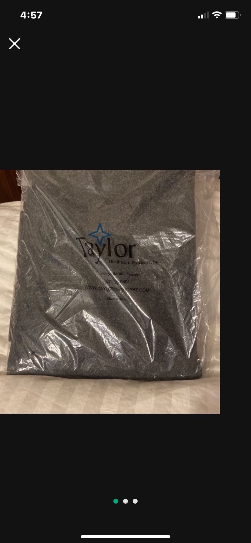 New In Plastic Taylor Healthcare Hospital Wool Blanket
