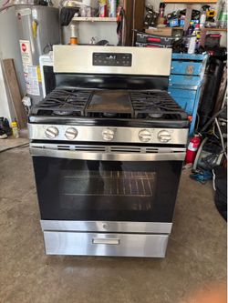 GE GAS STOVE 5 BURNERS GREAT CONDITION  ESTUFA DE GAS MUY BUENA