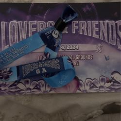 Lovers & friends ticket for sale