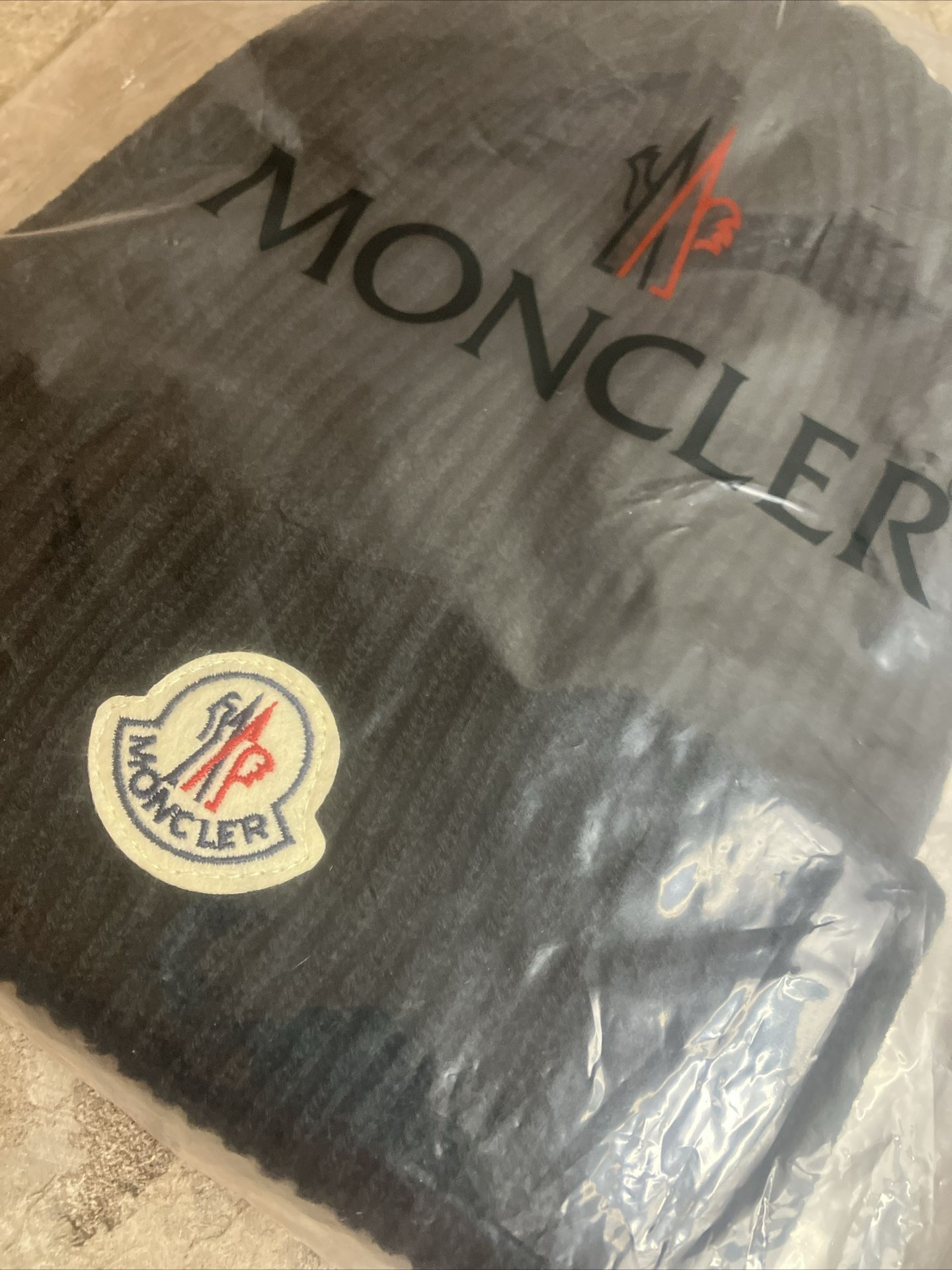 Brand New Black MonclerBeanie