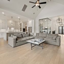 Modern Gray Sectional Sofa 