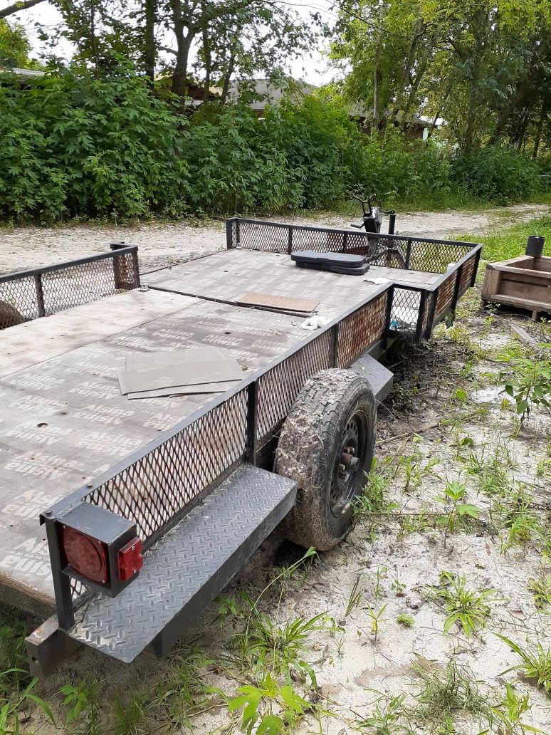 Homemade trailer for sale or trade14ft