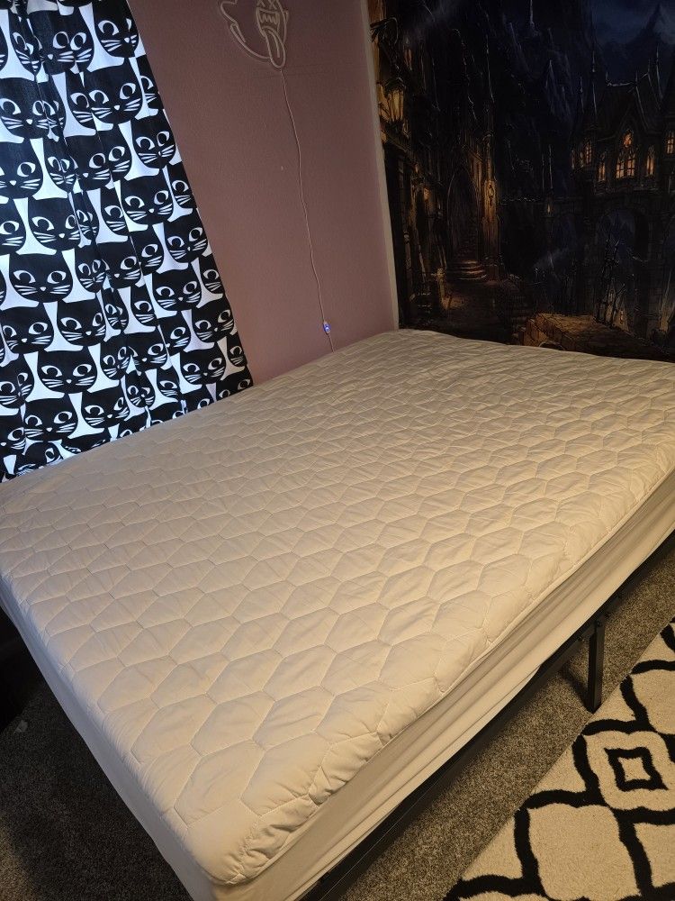 Queen Bed And bed Frame 