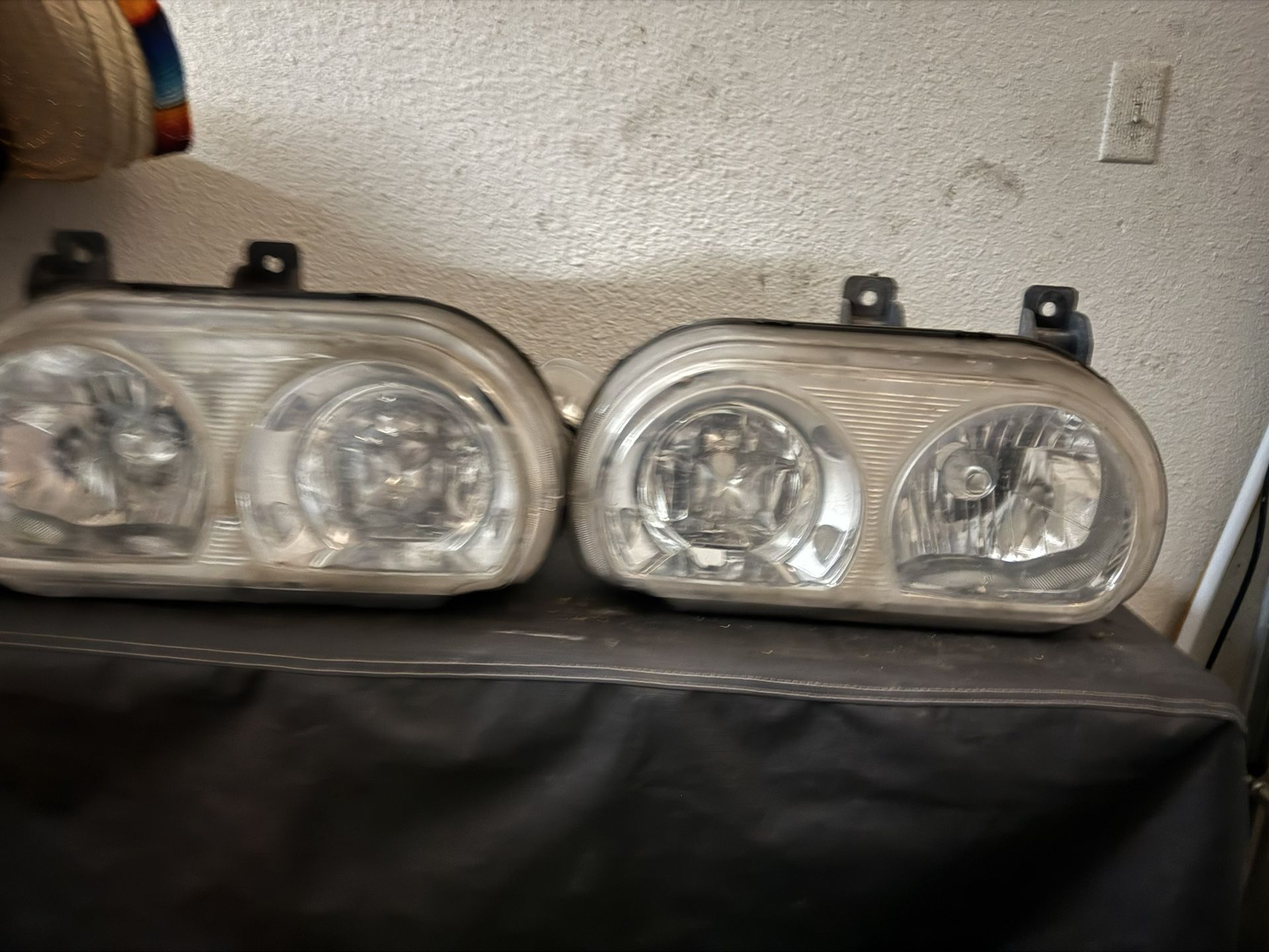 Challenger 2014 headlights and front bumper lip for 2015 