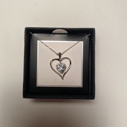 Aquamarine Silver Necklace