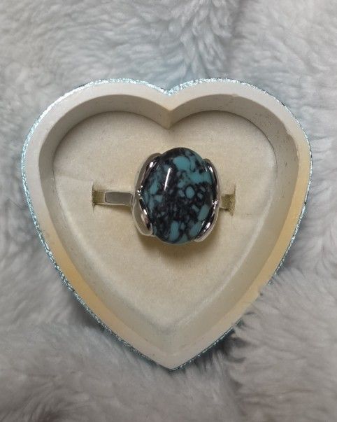 .925 Turquoise Ring 