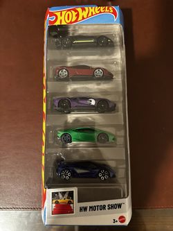 Hot Wheels Motor Show 5 Cars Set 
