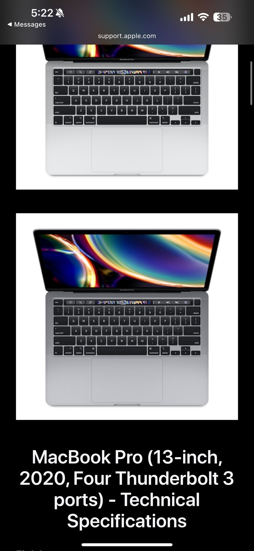 MacBook With Touchbar