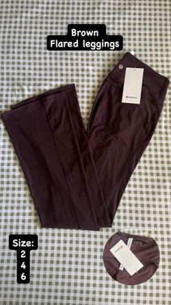 Brown Lululemon flarred leggings